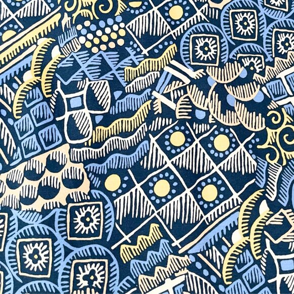 J McLaughlin Catalina Cloth Dress Size M Blue Devon Old Money Preppy Coastal - Picture 3 of 10